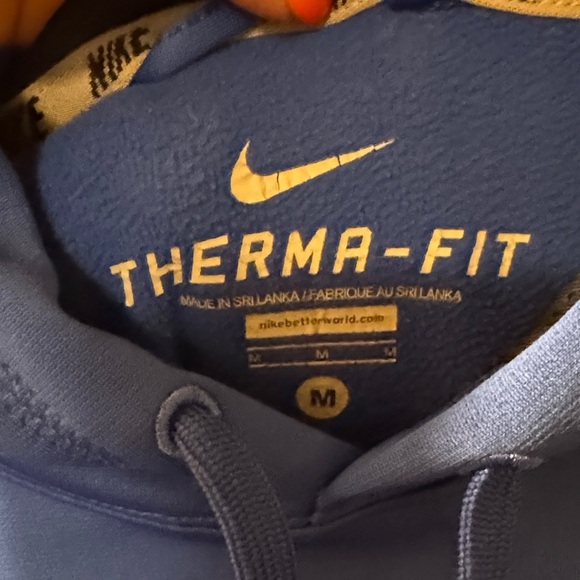 Nike Royal Blue Hoodie with Metallic Logo - Picture 3 of 6